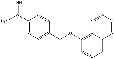 4-[(quinolin-8-yloxy)methyl]benzene-1-carboximidamide Structure