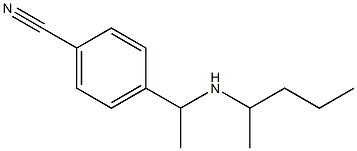 4-[1-(pentan-2-ylamino)ethyl]benzonitrile Struktur