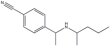 4-[1-(pentan-2-ylamino)ethyl]benzonitrile Structure