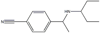 4-[1-(pentan-3-ylamino)ethyl]benzonitrile 化学構造式