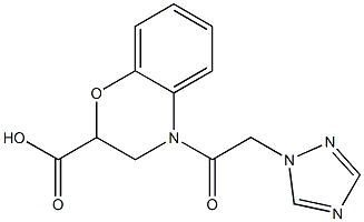 4-[2-(1H-1,2,4-triazol-1-yl)acetyl]-3,4-dihydro-2H-1,4-benzoxazine-2-carboxylic acid