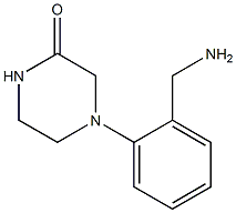 4-[2-(aminomethyl)phenyl]piperazin-2-one Struktur