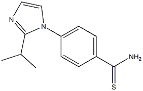 4-[2-(propan-2-yl)-1H-imidazol-1-yl]benzene-1-carbothioamide Structure