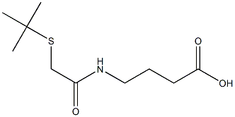 4-[2-(tert-butylsulfanyl)acetamido]butanoic acid Structure