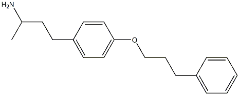 4-[4-(3-phenylpropoxy)phenyl]butan-2-amine 结构式