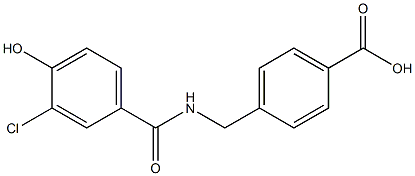  4-{[(3-chloro-4-hydroxyphenyl)formamido]methyl}benzoic acid