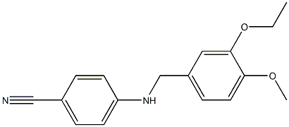  4-{[(3-ethoxy-4-methoxyphenyl)methyl]amino}benzonitrile