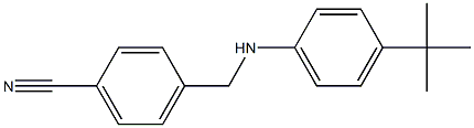 4-{[(4-tert-butylphenyl)amino]methyl}benzonitrile Struktur