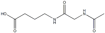 4-{[(acetylamino)acetyl]amino}butanoic acid