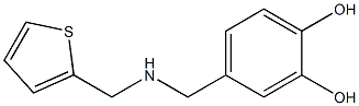 4-{[(thiophen-2-ylmethyl)amino]methyl}benzene-1,2-diol Struktur