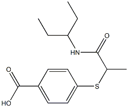 4-{[1-(pentan-3-ylcarbamoyl)ethyl]sulfanyl}benzoic acid