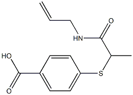 4-{[1-(prop-2-en-1-ylcarbamoyl)ethyl]sulfanyl}benzoic acid