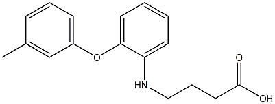 4-{[2-(3-methylphenoxy)phenyl]amino}butanoic acid Structure
