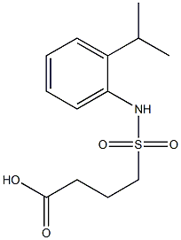 4-{[2-(propan-2-yl)phenyl]sulfamoyl}butanoic acid