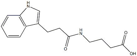 4-{[3-(1H-indol-3-yl)propanoyl]amino}butanoic acid Structure