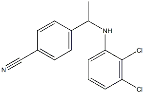 4-{1-[(2,3-dichlorophenyl)amino]ethyl}benzonitrile Struktur