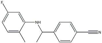  4-{1-[(5-fluoro-2-methylphenyl)amino]ethyl}benzonitrile