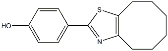 4-{4H,5H,6H,7H,8H,9H-cycloocta[d][1,3]thiazol-2-yl}phenol 结构式