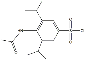 4-acetamido-3,5-bis(propan-2-yl)benzene-1-sulfonyl chloride Structure