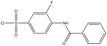 4-benzamido-3-fluorobenzene-1-sulfonyl chloride Structure