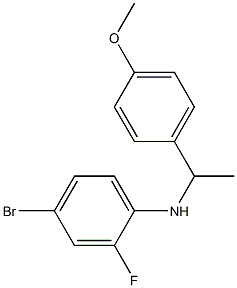 4-bromo-2-fluoro-N-[1-(4-methoxyphenyl)ethyl]aniline Struktur