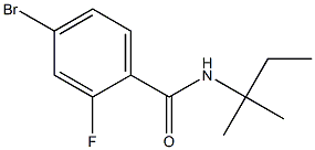 4-bromo-N-(1,1-dimethylpropyl)-2-fluorobenzamide Structure