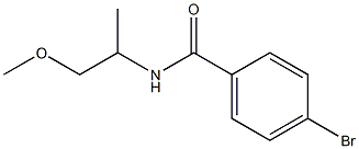 4-bromo-N-(2-methoxy-1-methylethyl)benzamide Structure