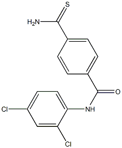 4-carbamothioyl-N-(2,4-dichlorophenyl)benzamide Structure