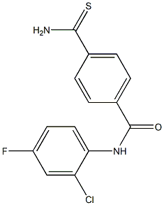 4-carbamothioyl-N-(2-chloro-4-fluorophenyl)benzamide