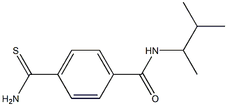 4-carbamothioyl-N-(3-methylbutan-2-yl)benzamide Struktur