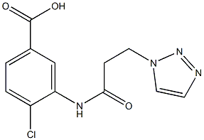 4-chloro-3-[3-(1H-1,2,3-triazol-1-yl)propanamido]benzoic acid Struktur