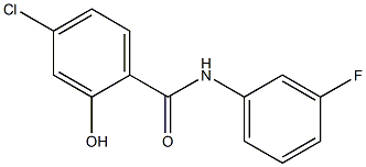 4-chloro-N-(3-fluorophenyl)-2-hydroxybenzamide Structure