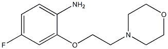 4-fluoro-2-[2-(morpholin-4-yl)ethoxy]aniline Structure