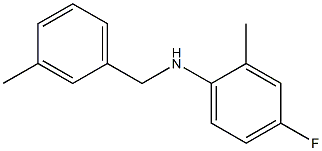 4-fluoro-2-methyl-N-[(3-methylphenyl)methyl]aniline