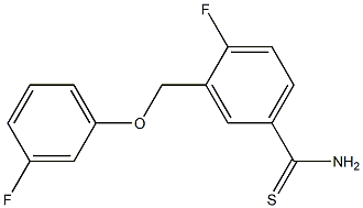 4-fluoro-3-(3-fluorophenoxymethyl)benzene-1-carbothioamide