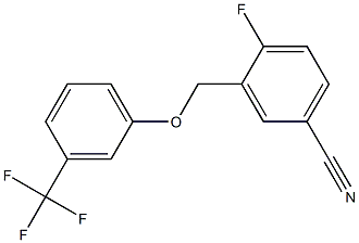 4-fluoro-3-[3-(trifluoromethyl)phenoxymethyl]benzonitrile