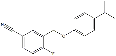 4-fluoro-3-[4-(propan-2-yl)phenoxymethyl]benzonitrile