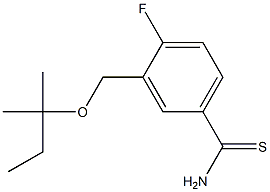4-fluoro-3-{[(2-methylbutan-2-yl)oxy]methyl}benzene-1-carbothioamide
