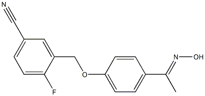 4-fluoro-3-{4-[1-(hydroxyimino)ethyl]phenoxymethyl}benzonitrile
