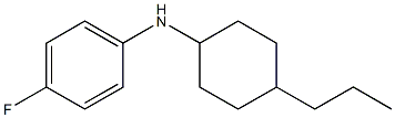4-fluoro-N-(4-propylcyclohexyl)aniline Struktur