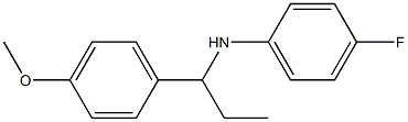 4-fluoro-N-[1-(4-methoxyphenyl)propyl]aniline