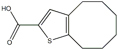 4H,5H,6H,7H,8H,9H-cycloocta[b]thiophene-2-carboxylic acid 结构式