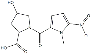 4-hydroxy-1-[(1-methyl-5-nitro-1H-pyrrol-2-yl)carbonyl]pyrrolidine-2-carboxylic acid