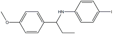 4-iodo-N-[1-(4-methoxyphenyl)propyl]aniline Structure