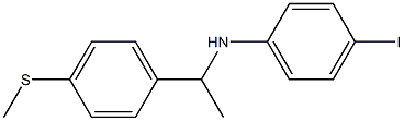 4-iodo-N-{1-[4-(methylsulfanyl)phenyl]ethyl}aniline 结构式