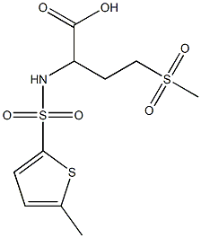 4-methanesulfonyl-2-[(5-methylthiophene-2-)sulfonamido]butanoic acid