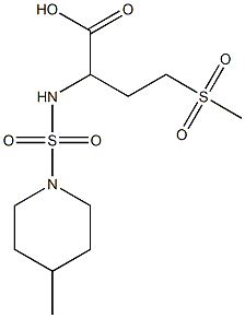 4-methanesulfonyl-2-{[(4-methylpiperidine-1-)sulfonyl]amino}butanoic acid