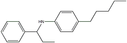 4-pentyl-N-(1-phenylpropyl)aniline Structure