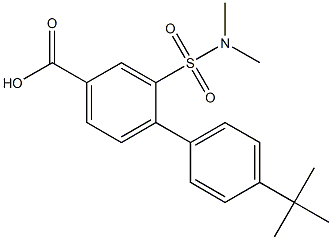 4'-tert-butyl-2-[(dimethylamino)sulfonyl]-1,1'-biphenyl-4-carboxylic acid