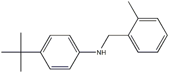 4-tert-butyl-N-[(2-methylphenyl)methyl]aniline Structure